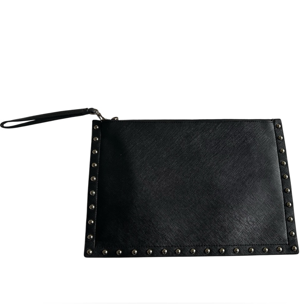 White House Black Market Black Studded Wristlet
